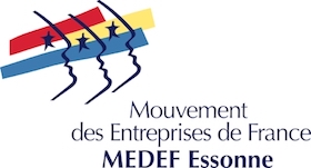 logo MEDEF 91 et adresse URL